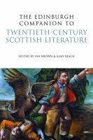Edinburgh companion to twentieth-century Scottish literature /