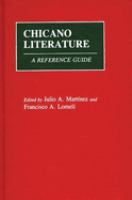 Chicano literature : a reference guide /