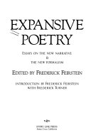 Expansive poetry : essays on the new narrative & the new formalism /