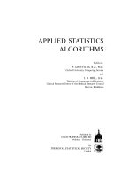 Applied statistics algorithms /