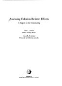 Assessing calculus reform efforts : a report to the community /