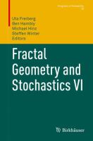 Fractal geometry and stochastics VI /