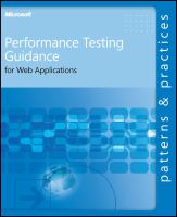 Performance testing guidance for web applications : patterns & practices /