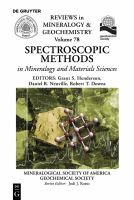 Spectroscopic methods in mineralogy and materials sciences /