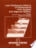 Late Pleistocene history of northeastern New England and adjacent Quebec /