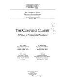 The Compleat cladist : a primer of phylogenetic procedures /