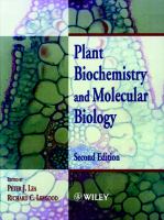 Plant biochemistry and molecular biology /