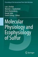 Molecular physiology and ecophysiology of sulfur /