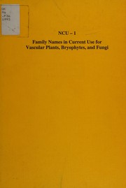 Family names in current use for vascular plants, bryophytes, and fungi /