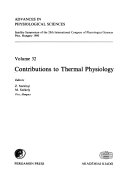 Contributions to thermal physiology : [proceedings of a] satellite symposium of the 28th International Congress of Physiological Sciences, Pécs, Hungary, 1980 /