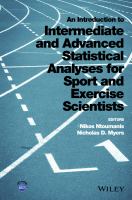 An introduction to intermediate and advanced statistical analyses for sport and exercise scientists /