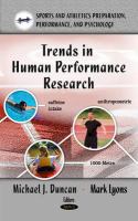 Trends in human performance research /