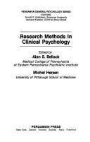Research methods in clinical psychology /