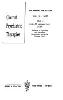 Current psychiatric therapies.