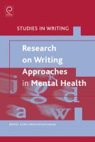 Research on writing approaches in mental health /