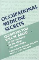 Occupational medicine secrets /