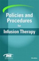 Policies and procedures for infusion therapy /