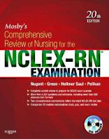 Mosby's comprehensive review of nursing for the NCLEX-RN examination /