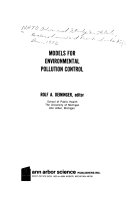 Models for environmental pollution control.