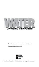 Water : opposing viewpoints /