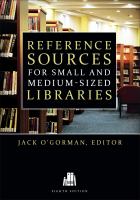 Reference sources for small and medium-sized libraries /