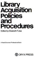 Library acquisition policies and procedures /