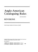 Anglo-American cataloguing rules /