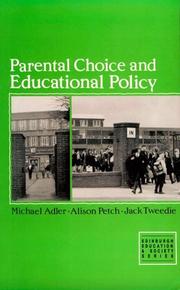 Parental choice and educational policy /