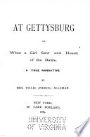 At Gettysburg; or, What a girl saw and heard of the battle.