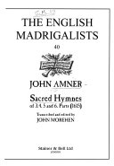 Sacred hymnes : of 3, 4, 5, and 6 parts (1615) /