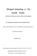 Bilingual schooling in the United States : history, rationale, implications, and planning /