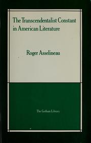 The transcendentalist constant in American literature /