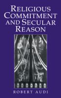 Religious commitment and secular reason /