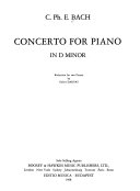 Concerto for piano in D minor /