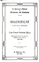 Magnificat. for soli, chorus, and orchestra /