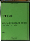 Sonatas, fantasies and rondos, for piano solo