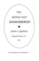 The Middle East remembered /