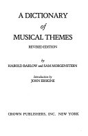 A dictionary of musical themes /