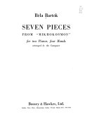 Seven pieces from Mikrokosmos : for two pianos, four hands /