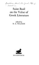 Saint Basil on the value of Greek literature /