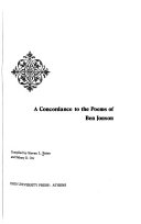 A concordance to the poems of Ben Jonson /