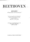 Sonaten für Klavier und Violoncello nach Eigenschriften, einer überprüften Abschrift und den Originalausg.