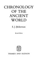 Chronology of the ancient world /