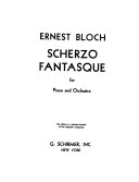 Scherzo fantastique, for piano and orchestra. The orchestra part arr. for a second piano by the composer.