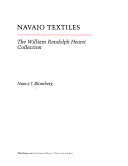 Navajo textiles : the William Randolph Hearst Collection /
