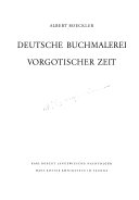 Deutsche Buchmalerei.