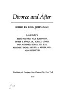 Divorce and after.