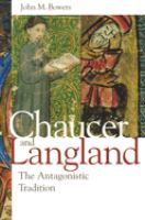 Chaucer and Langland : the antagonistic tradition /