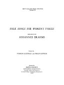 Folk songs for women's voices,
