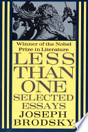 Less than one : selected essays /